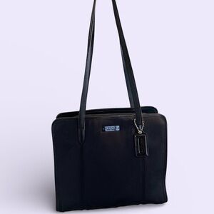 Vintage Coach Black Neoprene Bag